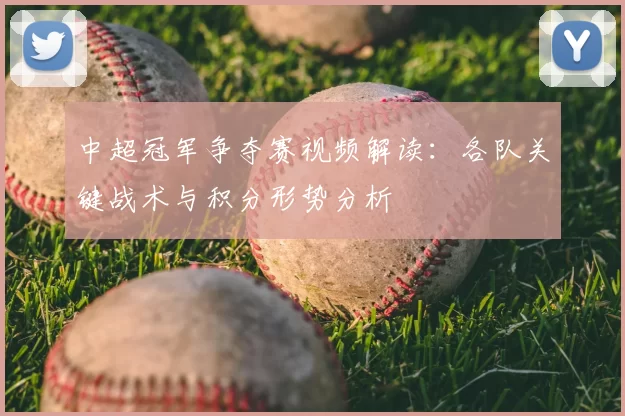 中超冠军争夺赛视频解读：各队关键战术与积分形势分析
